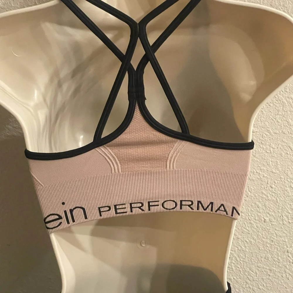 Calvin Klein Performance Racerback Sports Bra - Picture 2 of 2
